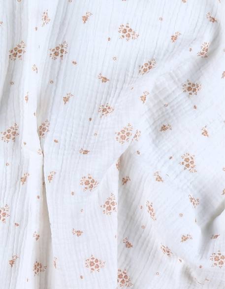 Lot de 2 langes 100*100cm mousseline de coton bio Rose 3 - vertbaudet enfant 
