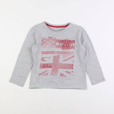 Tee-shirt - 8 ans Gris 1 - vertbaudet enfant 