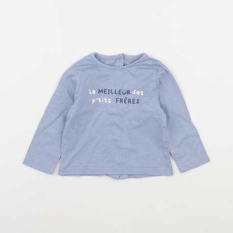 Tee-shirt - 9 mois Bleu 1 - vertbaudet enfant 
