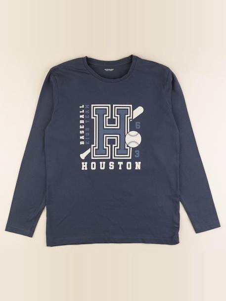 Tee-shirt - 14 ans Bleu 1 - vertbaudet enfant 