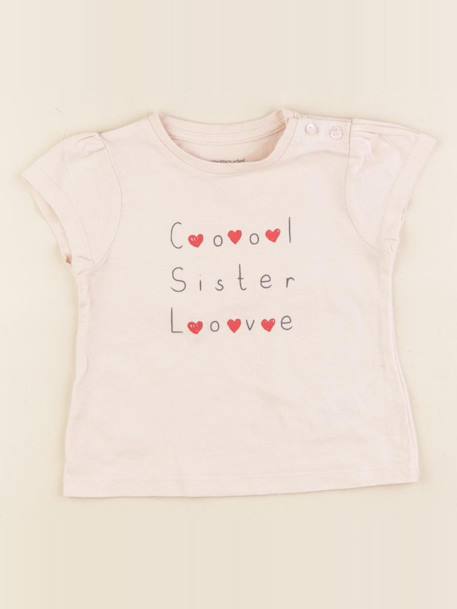Tee-shirt - 18 mois Rose 1 - vertbaudet enfant 
