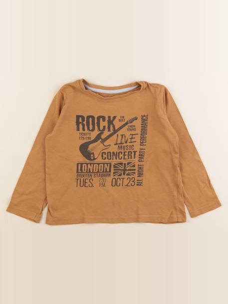Tee-shirt - 4 ans Marron 1 - vertbaudet enfant 