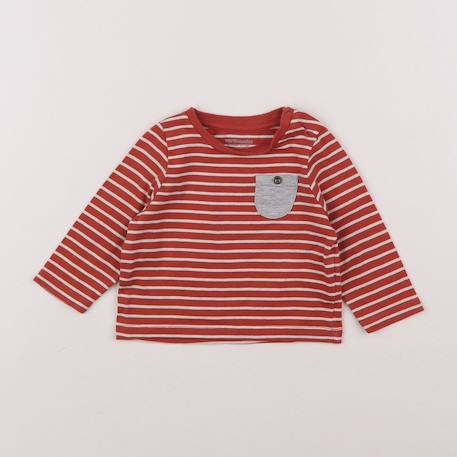 Tee-shirt - 6 mois Blanc, rouge 1 - vertbaudet enfant 