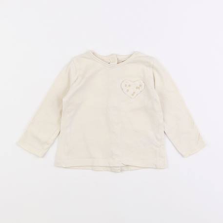 Tee-shirt - 9 mois Beige 1 - vertbaudet enfant 