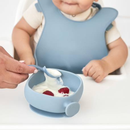 Bol à ventouse et couvercle Beige+Bleu+Rose 8 - vertbaudet enfant 