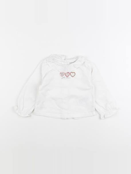 Tee-shirt - 12 mois Blanc 1 - vertbaudet enfant 