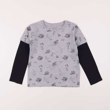 Tee-shirt - 6 ans Gris 1 - vertbaudet enfant 