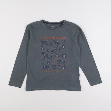 Tee-shirt - 8 ans Gris 1 - vertbaudet enfant 