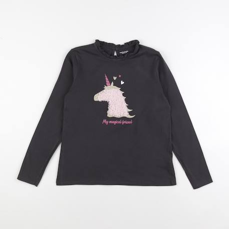 Tee-shirt - 12 ans Gris 1 - vertbaudet enfant 