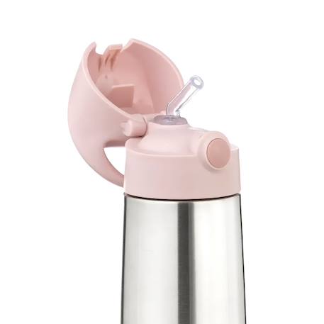Gourde isotherme en inox avec paille Bleu+Rose+Vert 8 - vertbaudet enfant 