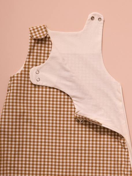 Gigoteuse légère percale de coton tog 1 Vichy caramel 2 - vertbaudet enfant 