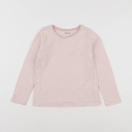 Tee-shirt - 6 ans Blanc, rose 1 - vertbaudet enfant 