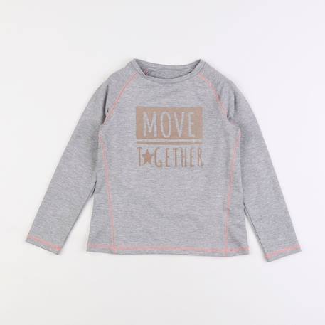 Tee-shirt - 5 ans Gris 1 - vertbaudet enfant 