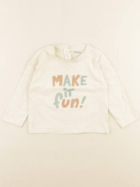 Tee-shirt - 18 mois Beige 1 - vertbaudet enfant 