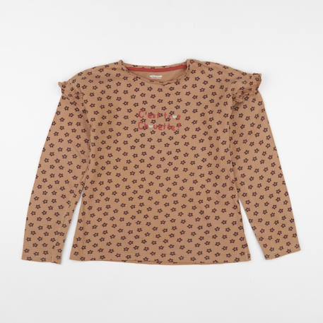 Tee-shirt - 10 ans Marron 1 - vertbaudet enfant 