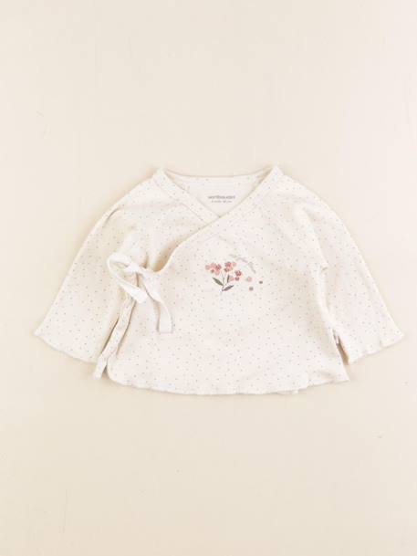 Tee-shirt - 3 mois Beige, rouge 1 - vertbaudet enfant 