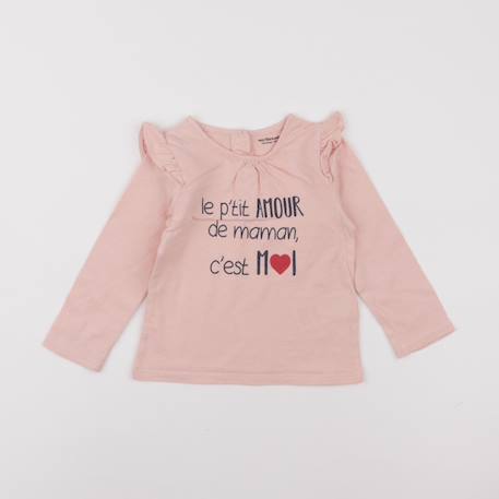 Tee-shirt - 18 mois Rose 1 - vertbaudet enfant 