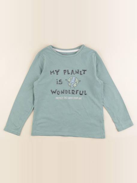 Tee-shirt - 8 ans Vert 1 - vertbaudet enfant 