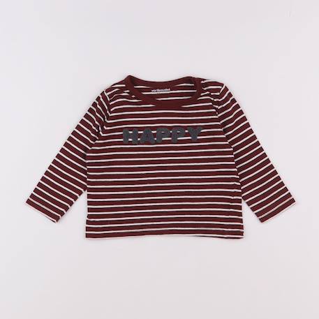 Tee-shirt - 9 mois Blanc, rouge 1 - vertbaudet enfant 