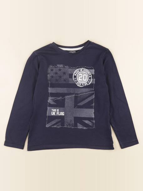 Tee-shirt - 8 ans Bleu 1 - vertbaudet enfant 