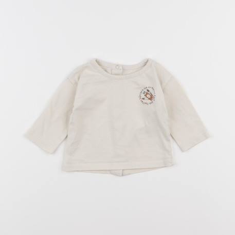 Tee-shirt - 3 mois Beige 1 - vertbaudet enfant 