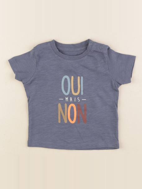 Tee-shirt - 6 mois Bleu 1 - vertbaudet enfant 