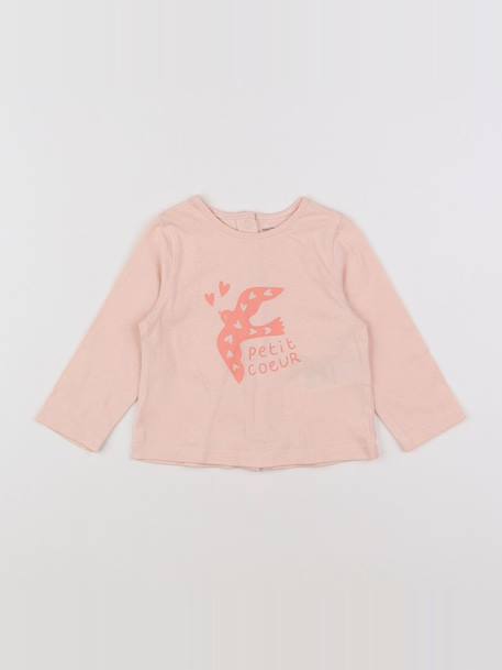 Tee-shirt - 6 mois Rose 1 - vertbaudet enfant 