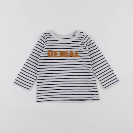 Tee-shirt - 6 mois Gris 1 - vertbaudet enfant 