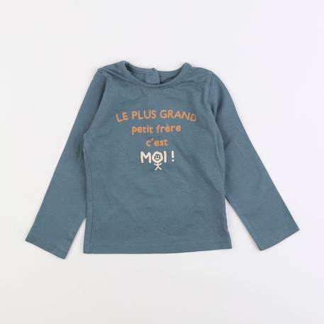 Tee-shirt - 18 mois Bleu 1 - vertbaudet enfant 