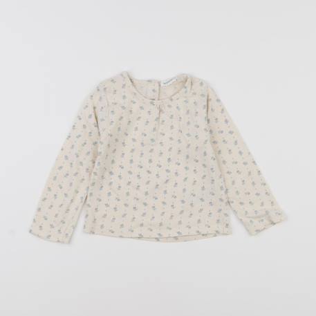 Tee-shirt - 18 mois Beige, bleu 1 - vertbaudet enfant 