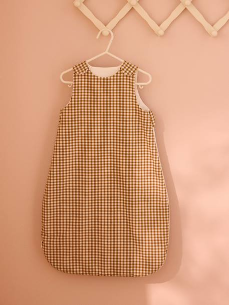 Gigoteuse légère percale de coton tog 1 Vichy caramel 1 - vertbaudet enfant 
