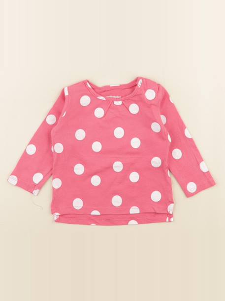 Tee-shirt - 6 mois Rose 1 - vertbaudet enfant 