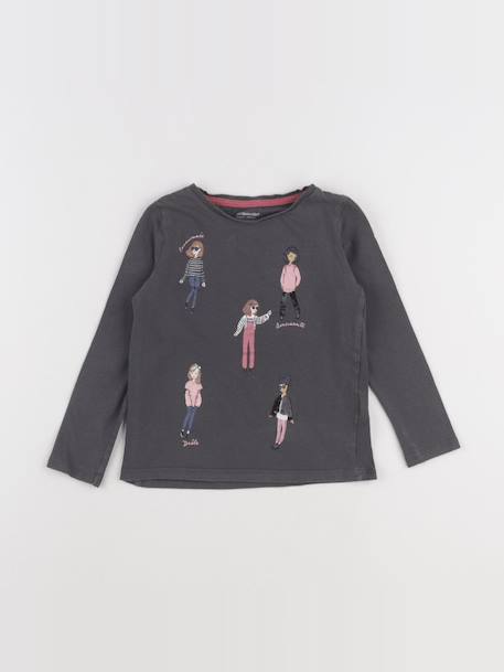 Tee-shirt - 4 ans Gris 1 - vertbaudet enfant 