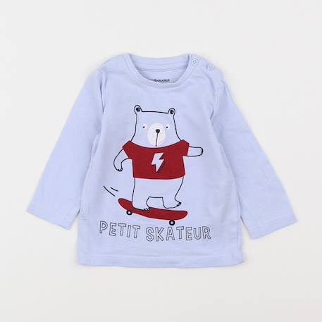 Tee-shirt - 3 mois Bleu 1 - vertbaudet enfant 