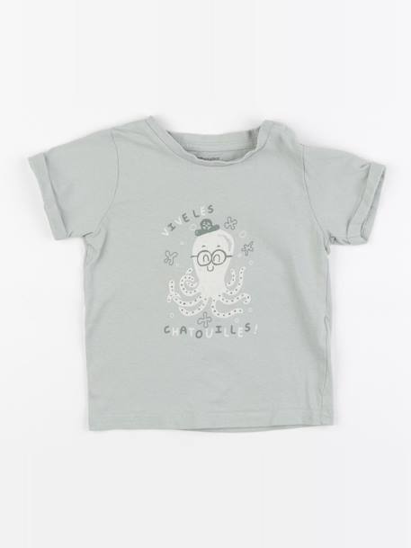 Tee-shirt - 24 mois Vert 1 - vertbaudet enfant 