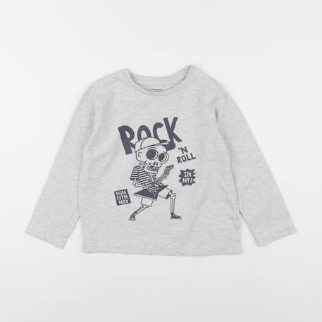 Tee-shirt - 6 ans Gris 1 - vertbaudet enfant 