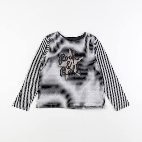 Tee-shirt - 6 ans Blanc, noir 1 - vertbaudet enfant 