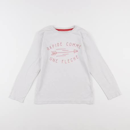 Tee-shirt - 8 ans Blanc 1 - vertbaudet enfant 