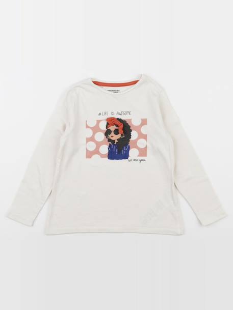 Tee-shirt - 4 ans Beige 1 - vertbaudet enfant 