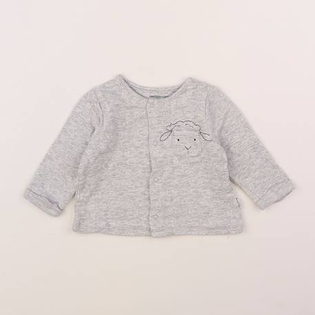 Tee-shirt - 6 mois Gris 1 - vertbaudet enfant 