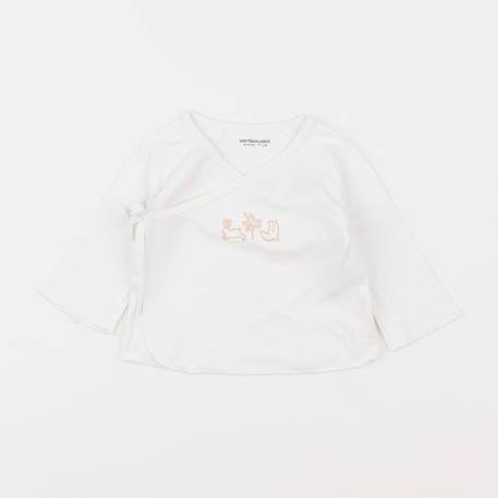 Tee-shirt - 9 mois Blanc 1 - vertbaudet enfant 