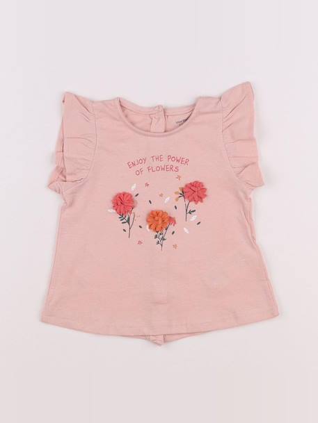 Tee-shirt - 6 mois Rose 1 - vertbaudet enfant 