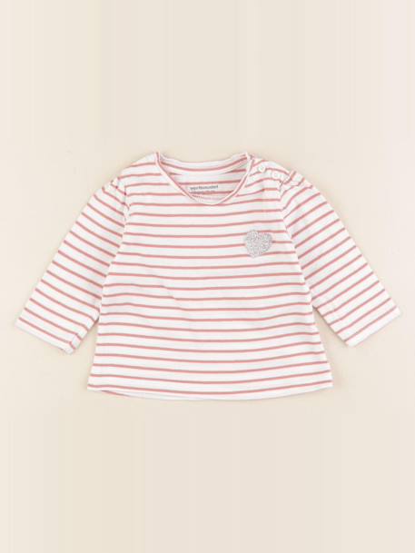 Tee-shirt - 3 mois Rose 1 - vertbaudet enfant 
