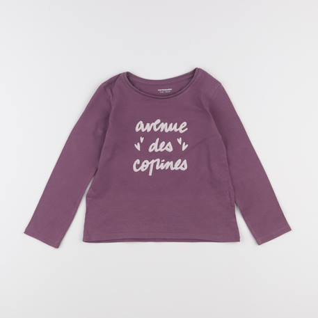Tee-shirt - 4 ans Violet 1 - vertbaudet enfant 