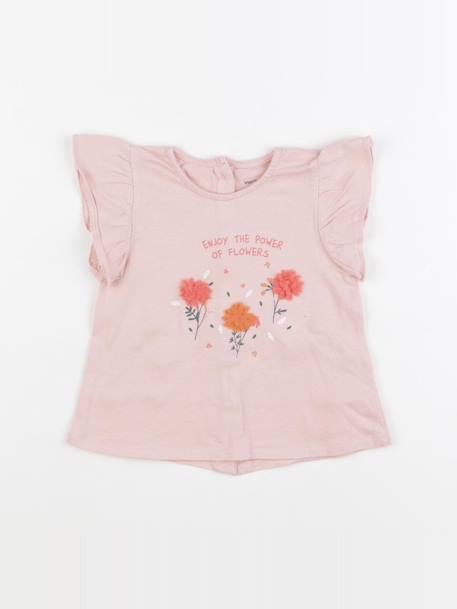 Tee-shirt - 9 mois Rose 1 - vertbaudet enfant 