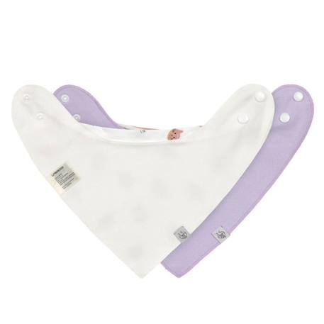 Lot de 2 bavoirs bandanas 0-24 mois tiny team chat Multi-coloured 2 - vertbaudet enfant 