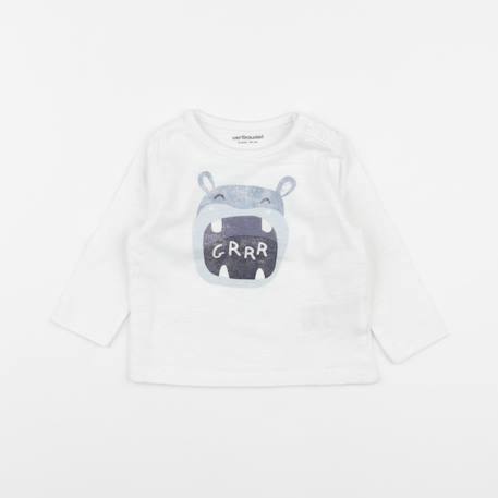 Tee-shirt - 6 mois Blanc 1 - vertbaudet enfant 