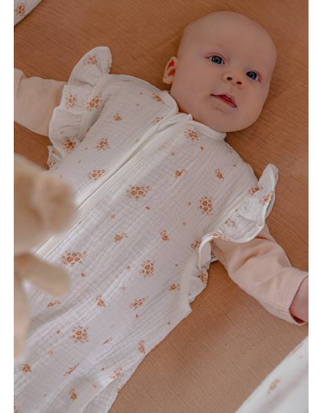 Gigoteuse en mousseline de coton bio Blanc+Blanc, rose 3 - vertbaudet enfant 