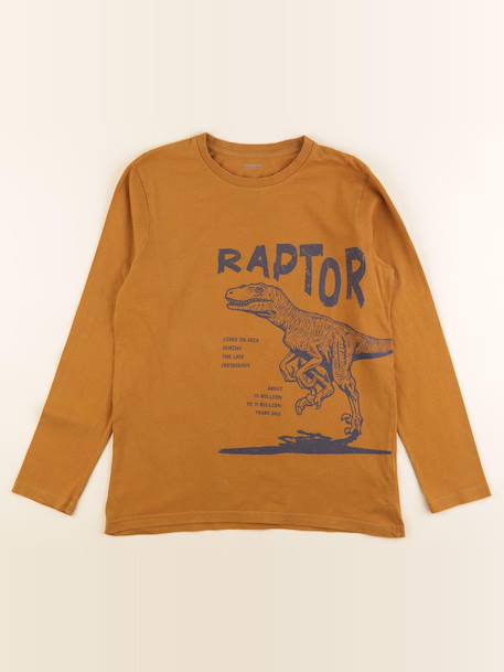 Tee-shirt - 14 ans Marron 1 - vertbaudet enfant 