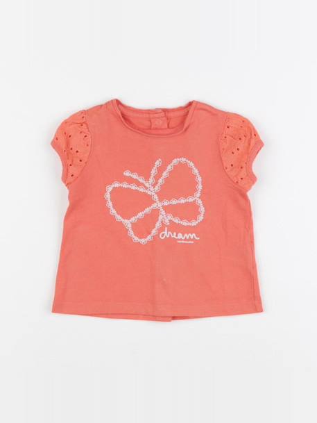 Tee-shirt - 6 mois Orange 1 - vertbaudet enfant 